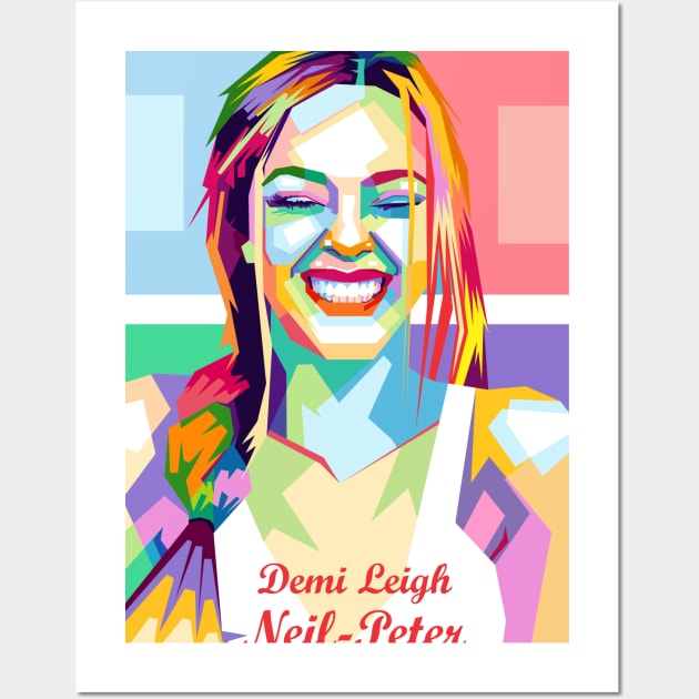 Demi Leigh WPAP Wall Art by erikhermawann22